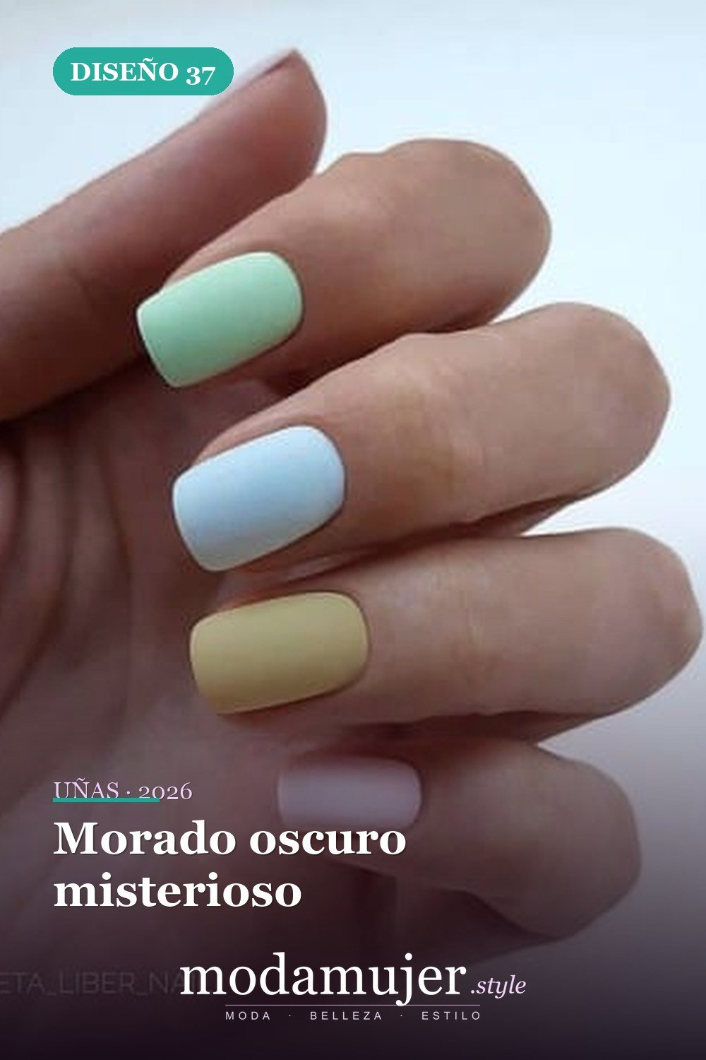 Morado oscuro misterioso — 42 hermosos diseños de uñas para 2026