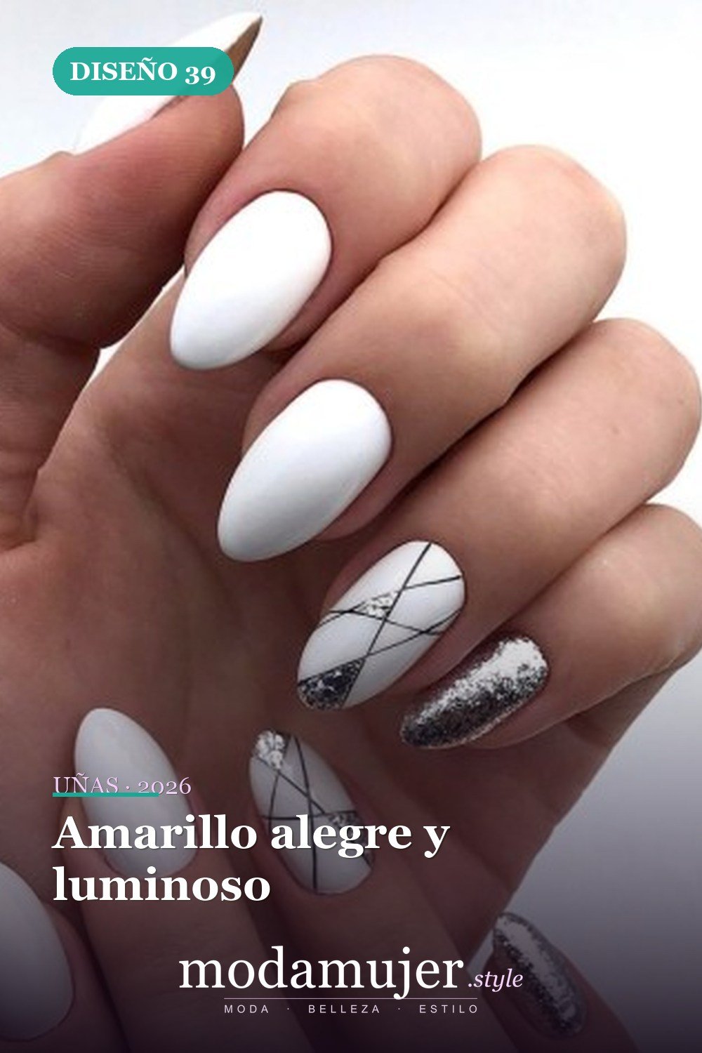 Amarillo alegre y luminoso — 42 hermosos diseños de uñas para 2026