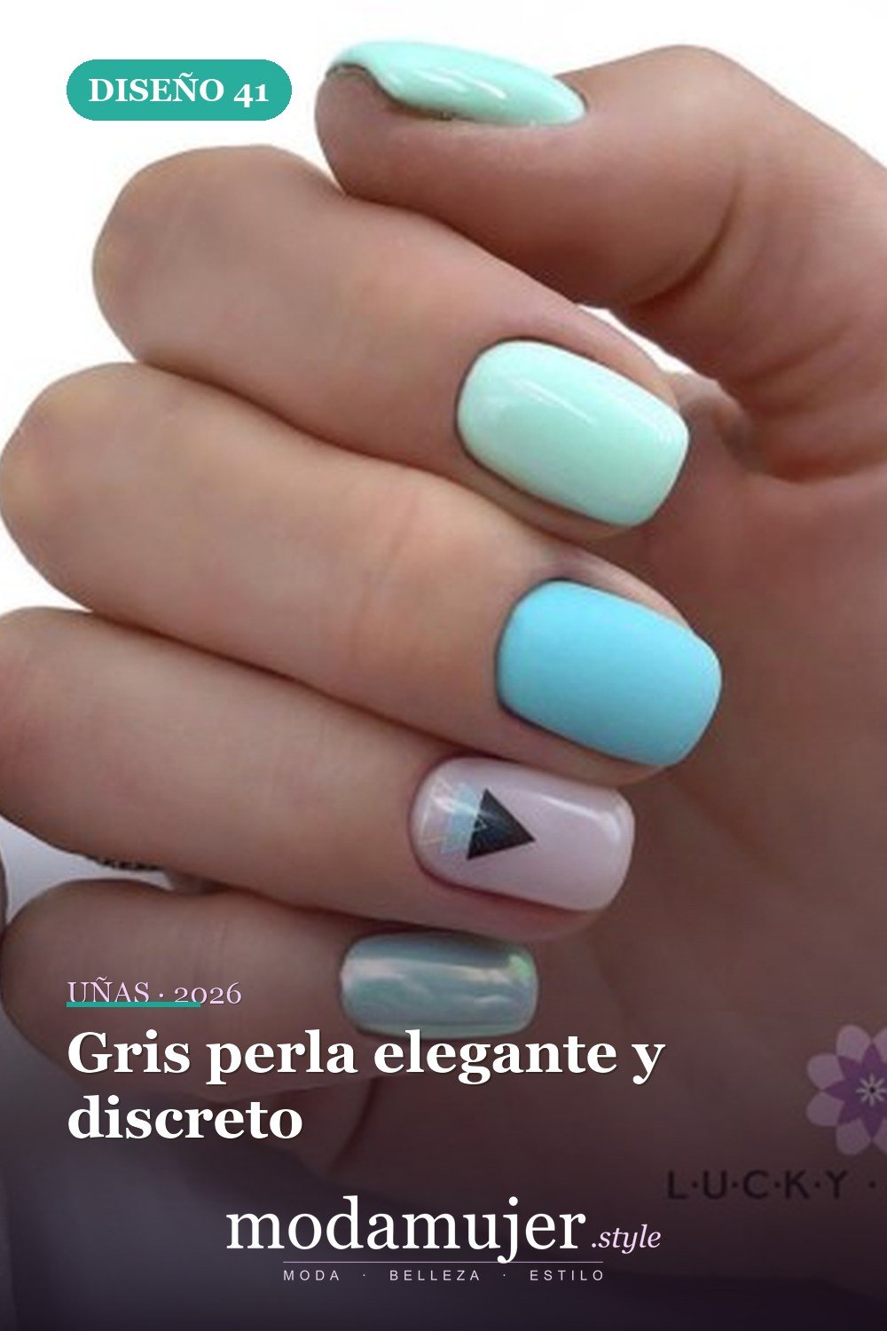 Gris perla elegante y discreto — 42 hermosos diseños de uñas para 2026