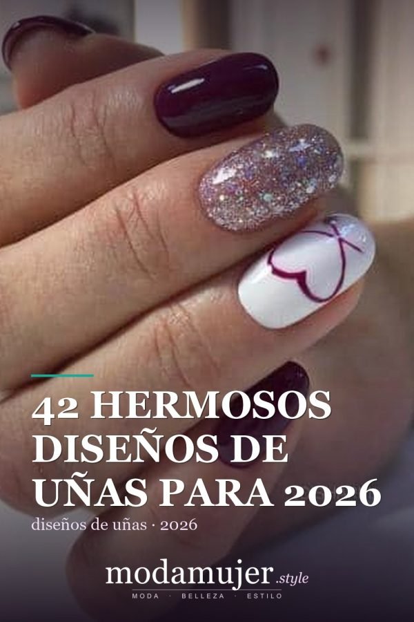 42 hermosos diseños de uñas para 2026