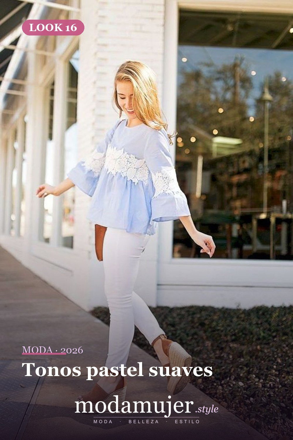 Tonos pastel suaves — 42 Outfits Casuales de Primavera para Lucir Ahora en 2026