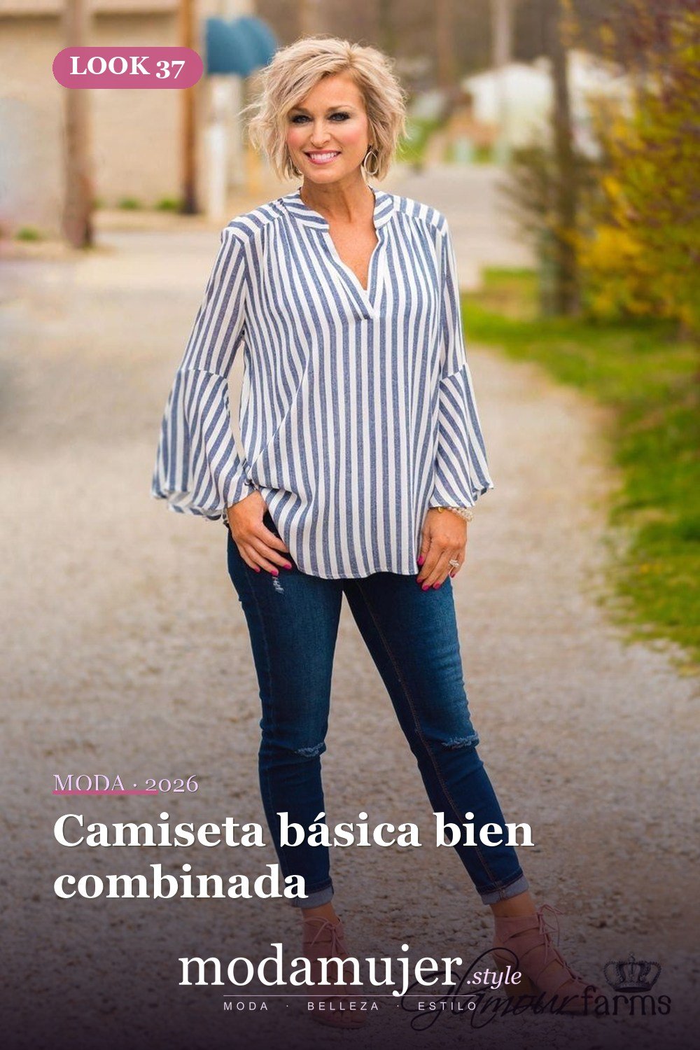 Camiseta básica bien combinada — 42 Outfits Casuales de Primavera para Lucir Ahora en 2026