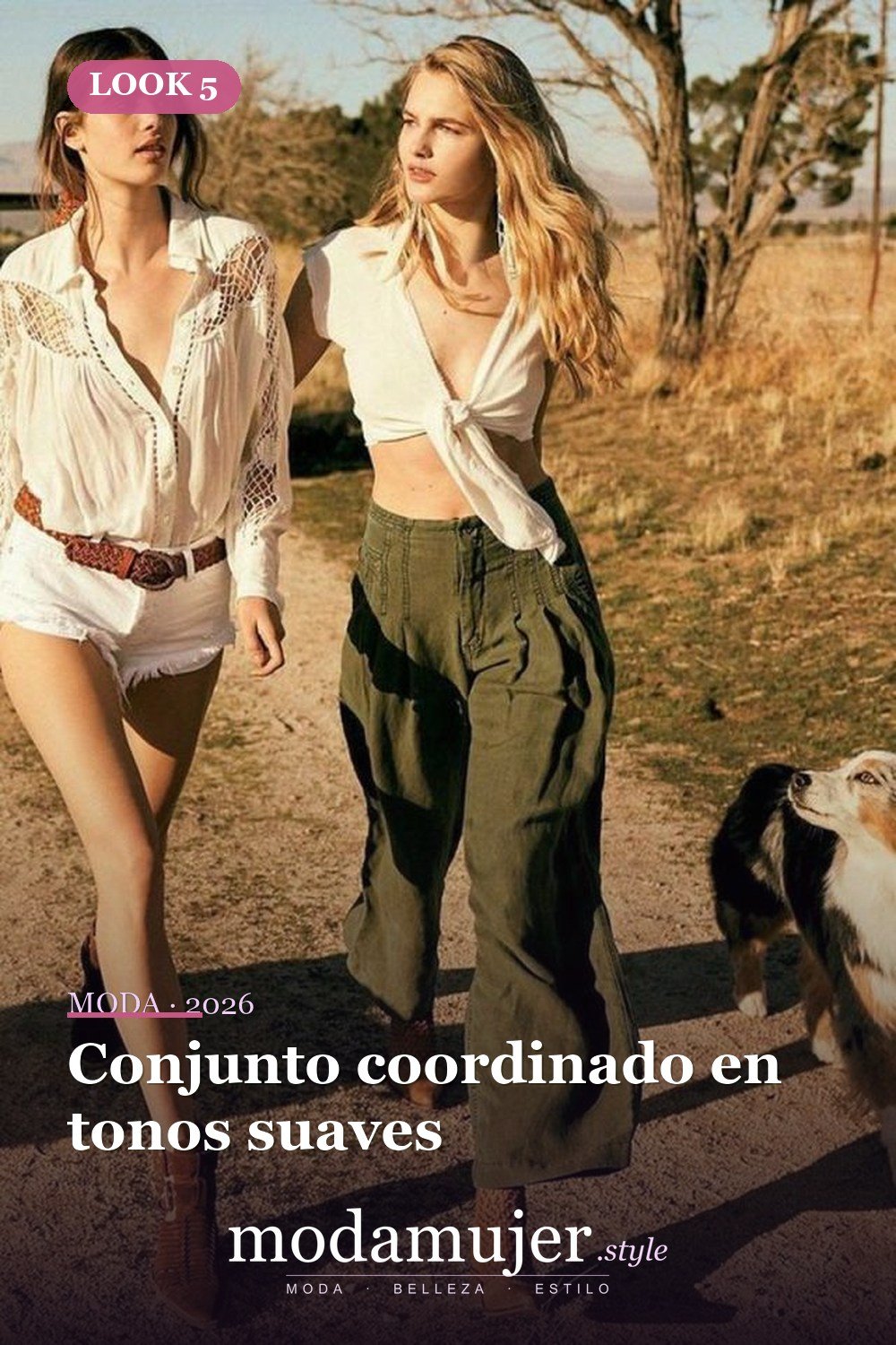 Conjunto coordinado en tonos suaves — 42 ideas de atuendos de verano más perfectos para mujeres de 30
