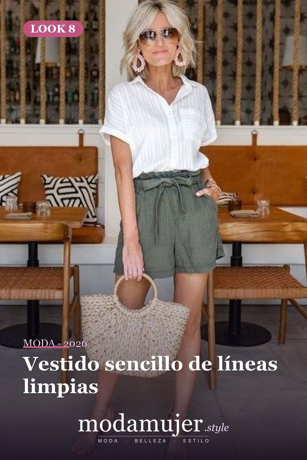 Vestido sencillo de líneas limpias — 42 ideas de atuendos de verano más perfectos para mujeres de 30