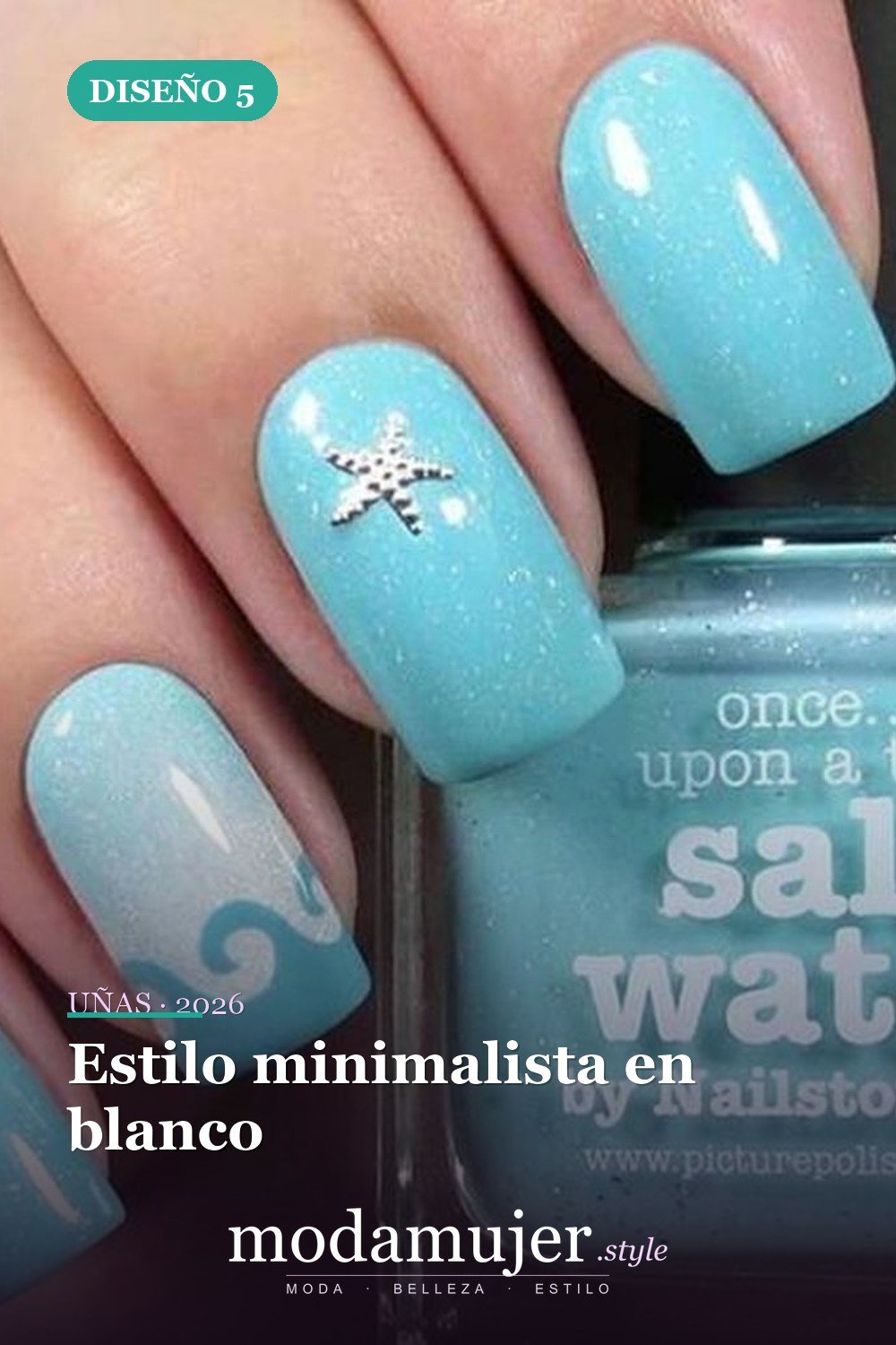 Estilo minimalista en blanco — 43 ideas populares de diseños de uñas para el verano