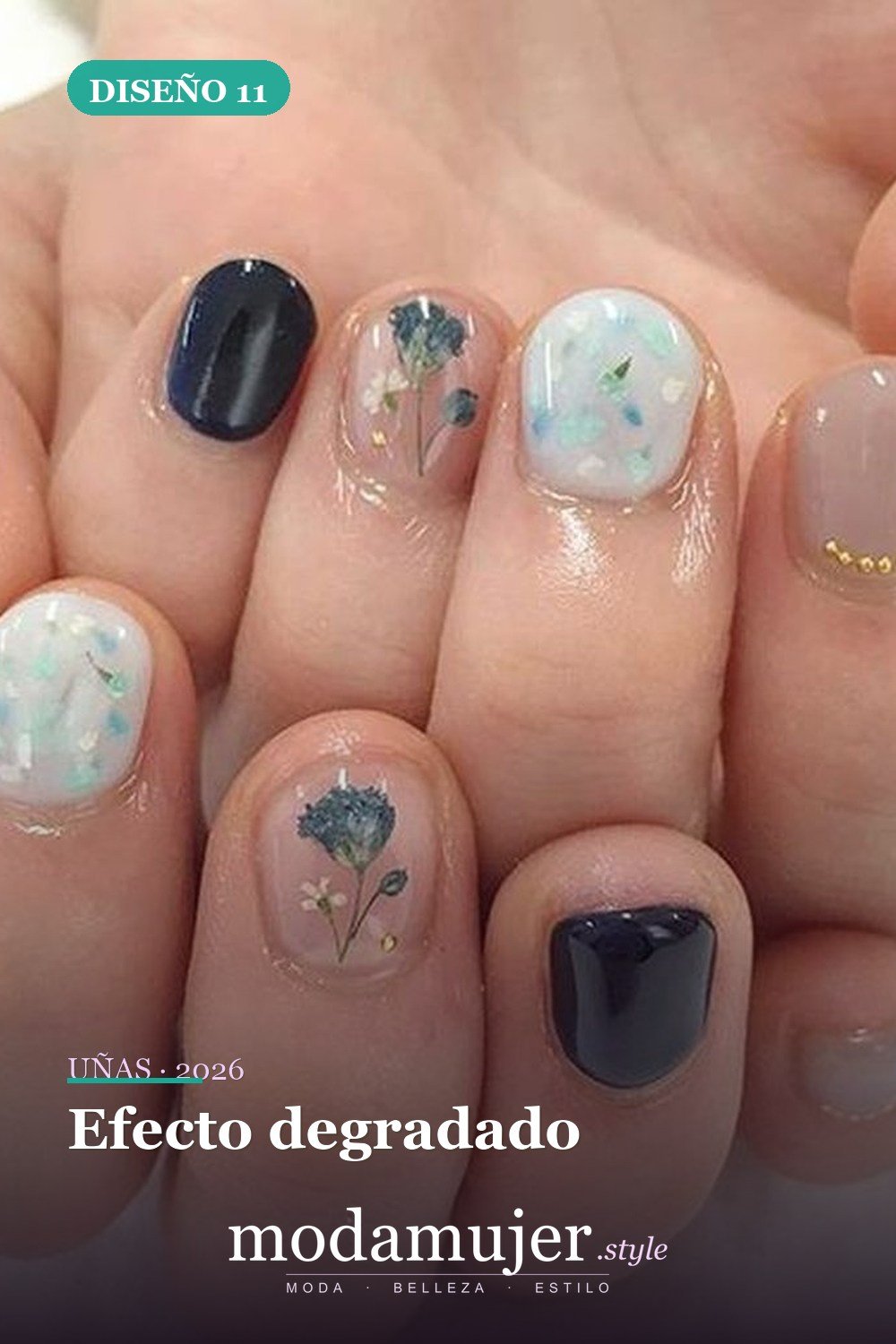 Efecto degradado — 43 ideas populares de diseños de uñas para el verano