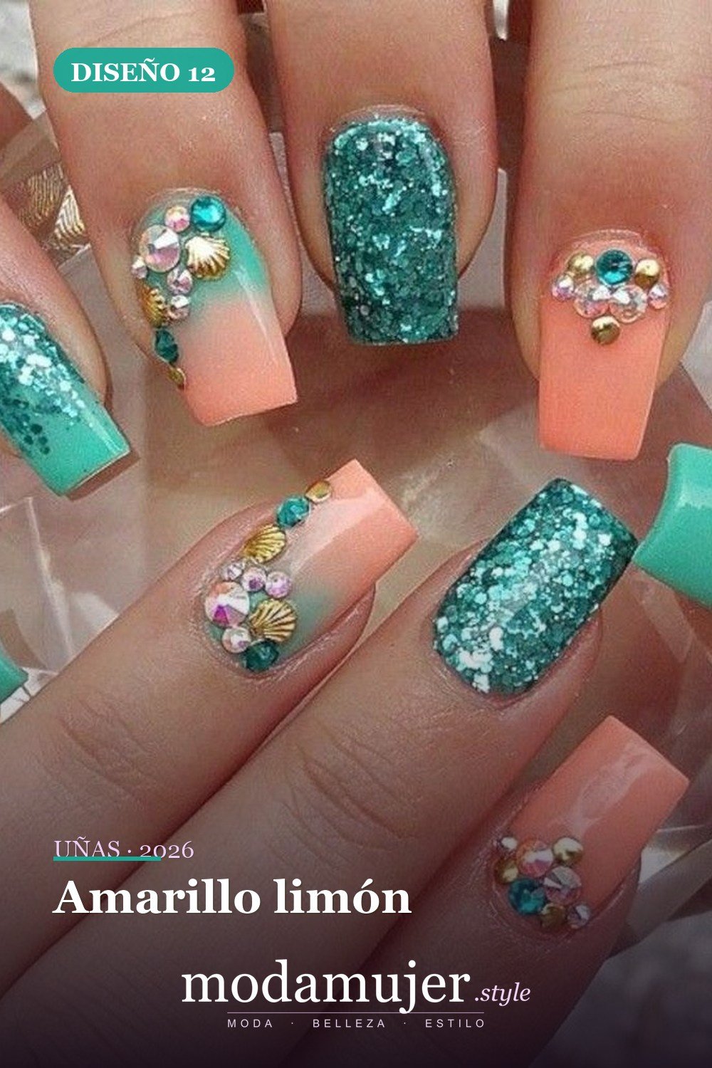 Amarillo limón — 43 ideas populares de diseños de uñas para el verano