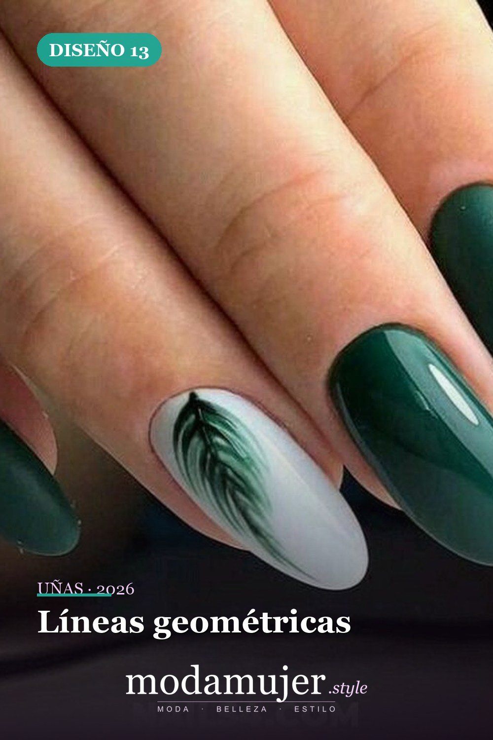 Líneas geométricas — 43 ideas populares de diseños de uñas para el verano