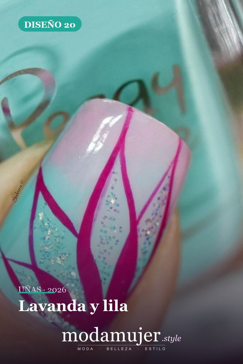 Lavanda y lila — 43 ideas populares de diseños de uñas para el verano