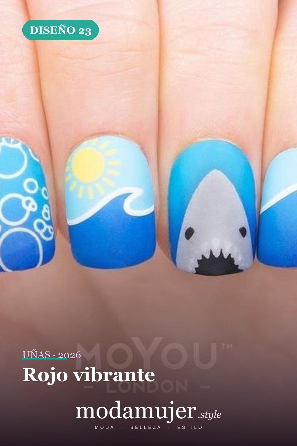 Rojo vibrante — 43 ideas populares de diseños de uñas para el verano
