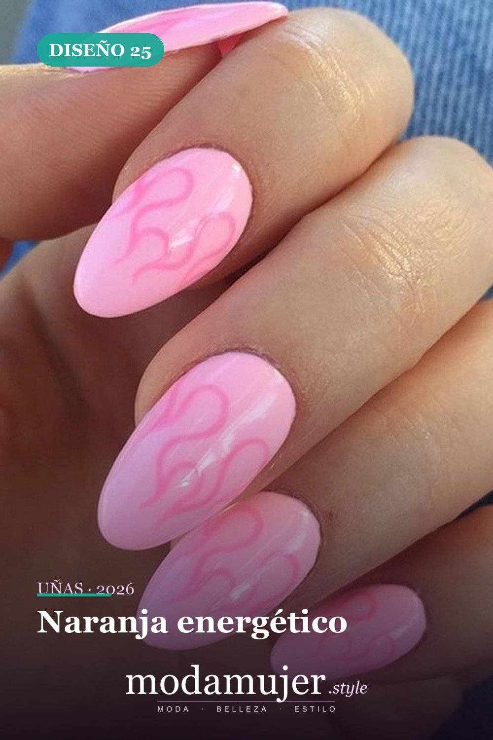 Naranja energético — 43 ideas populares de diseños de uñas para el verano