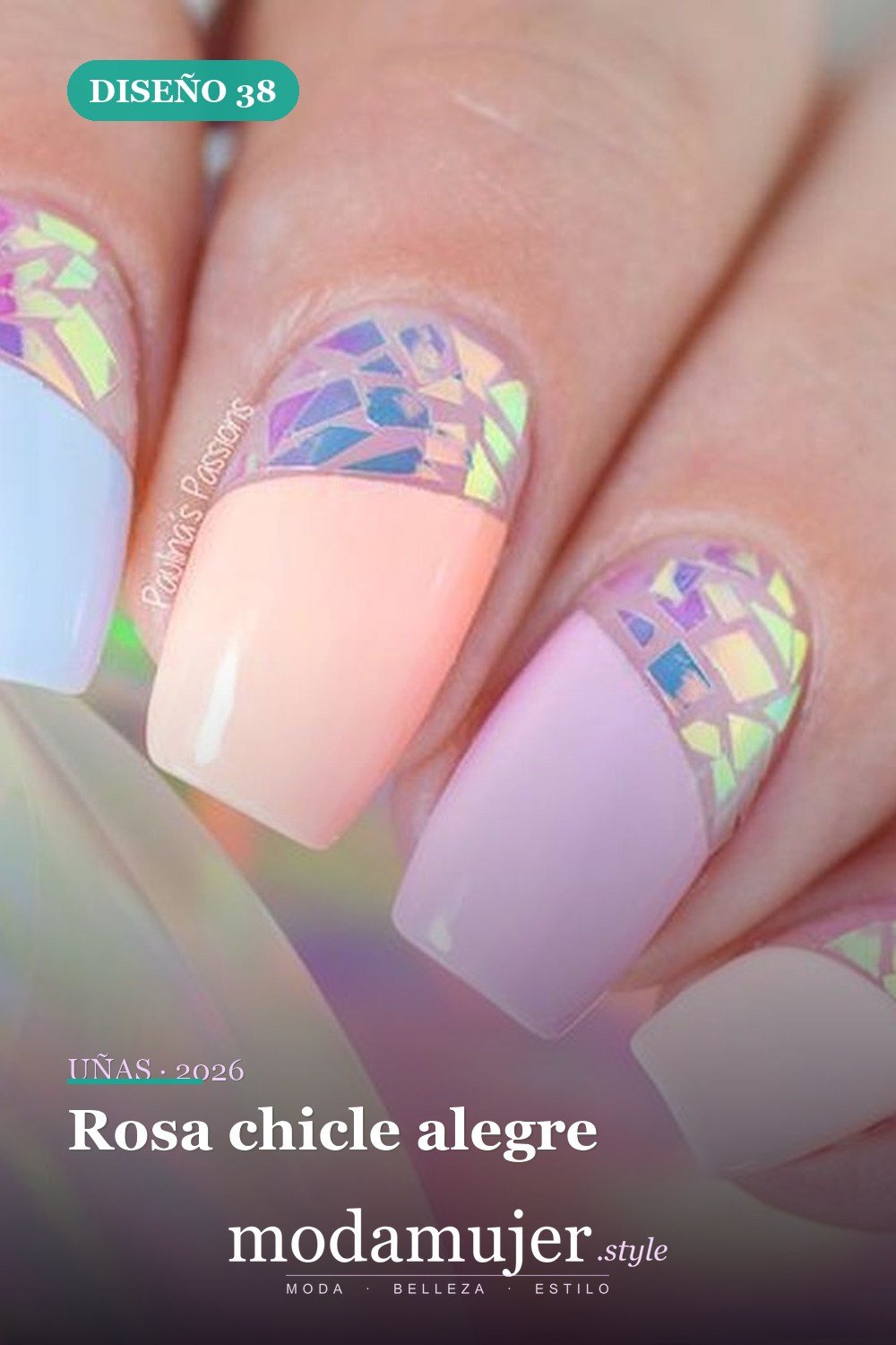 Rosa chicle alegre — 43 ideas populares de diseños de uñas para el verano