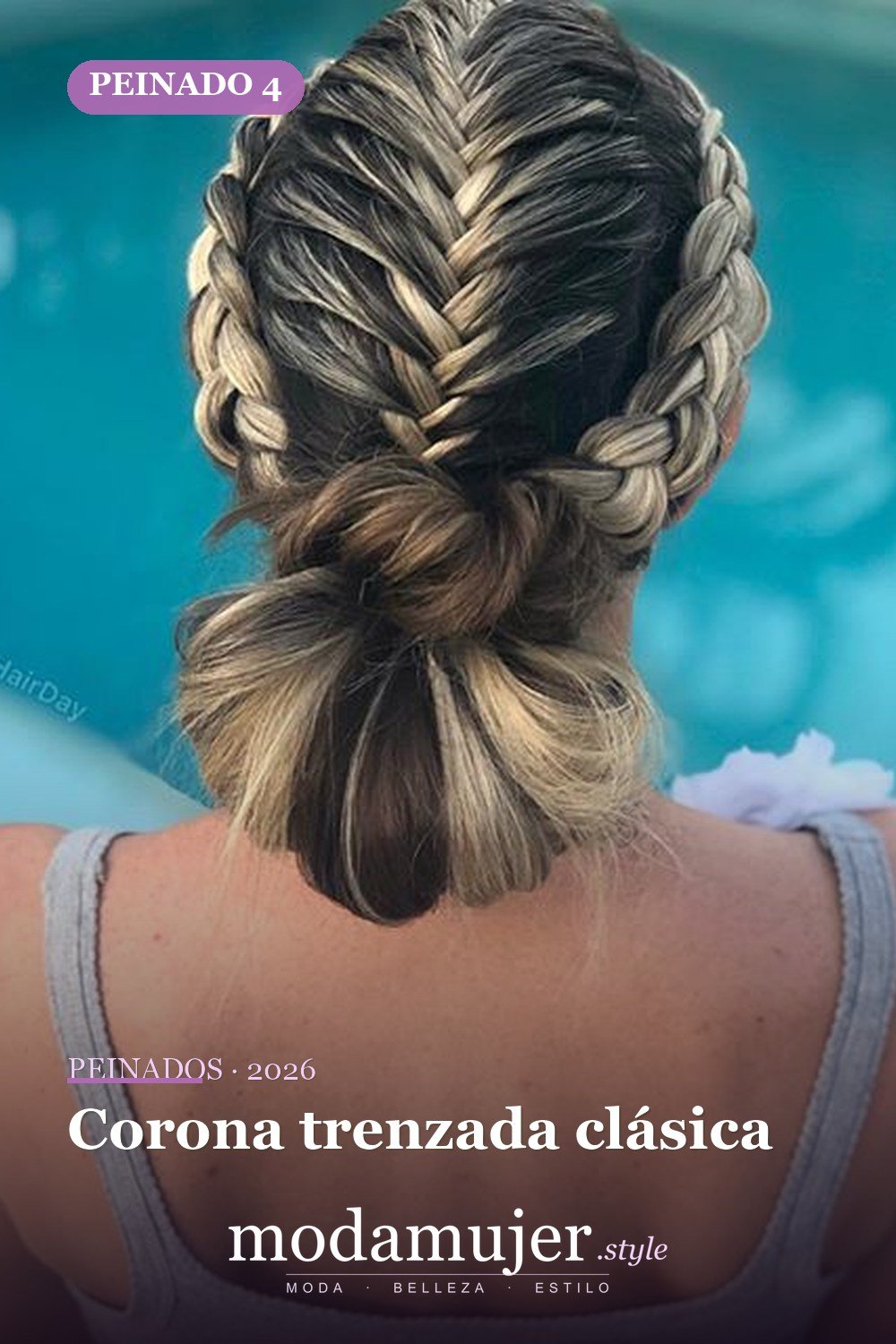 Corona trenzada clásica — 45 mejores peinados para dirndl: trenzas y recogidos