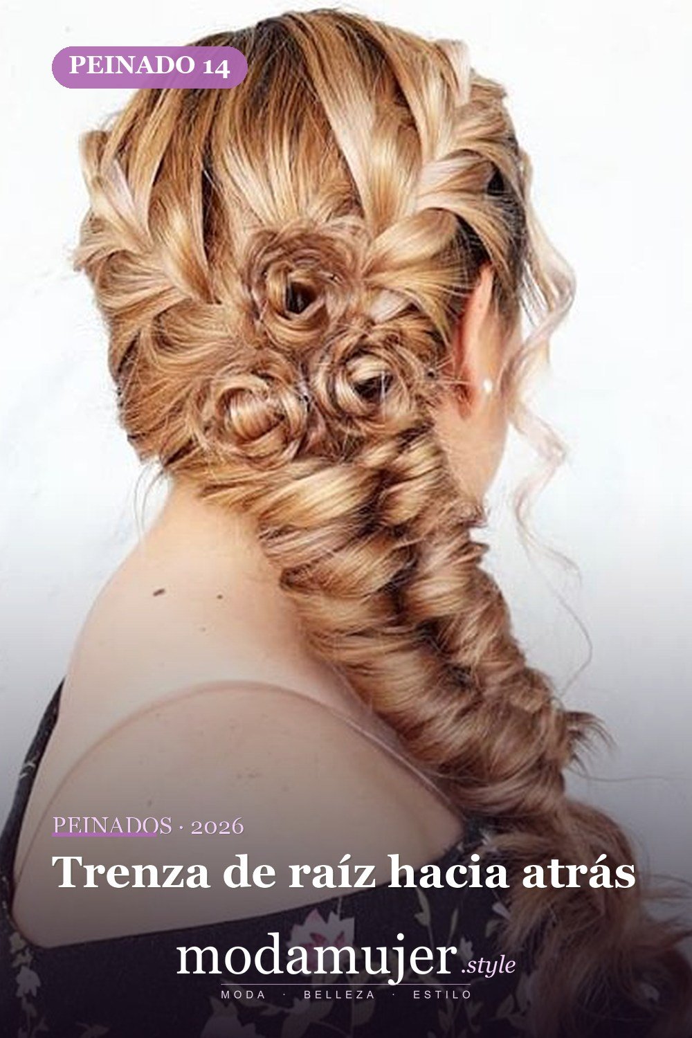 Trenza de raíz hacia atrás — 45 mejores peinados para dirndl: trenzas y recogidos