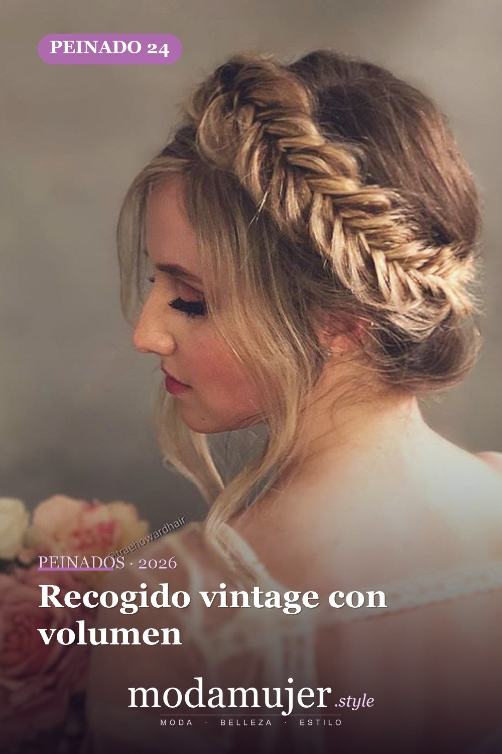 Recogido vintage con volumen — 45 mejores peinados para dirndl: trenzas y recogidos