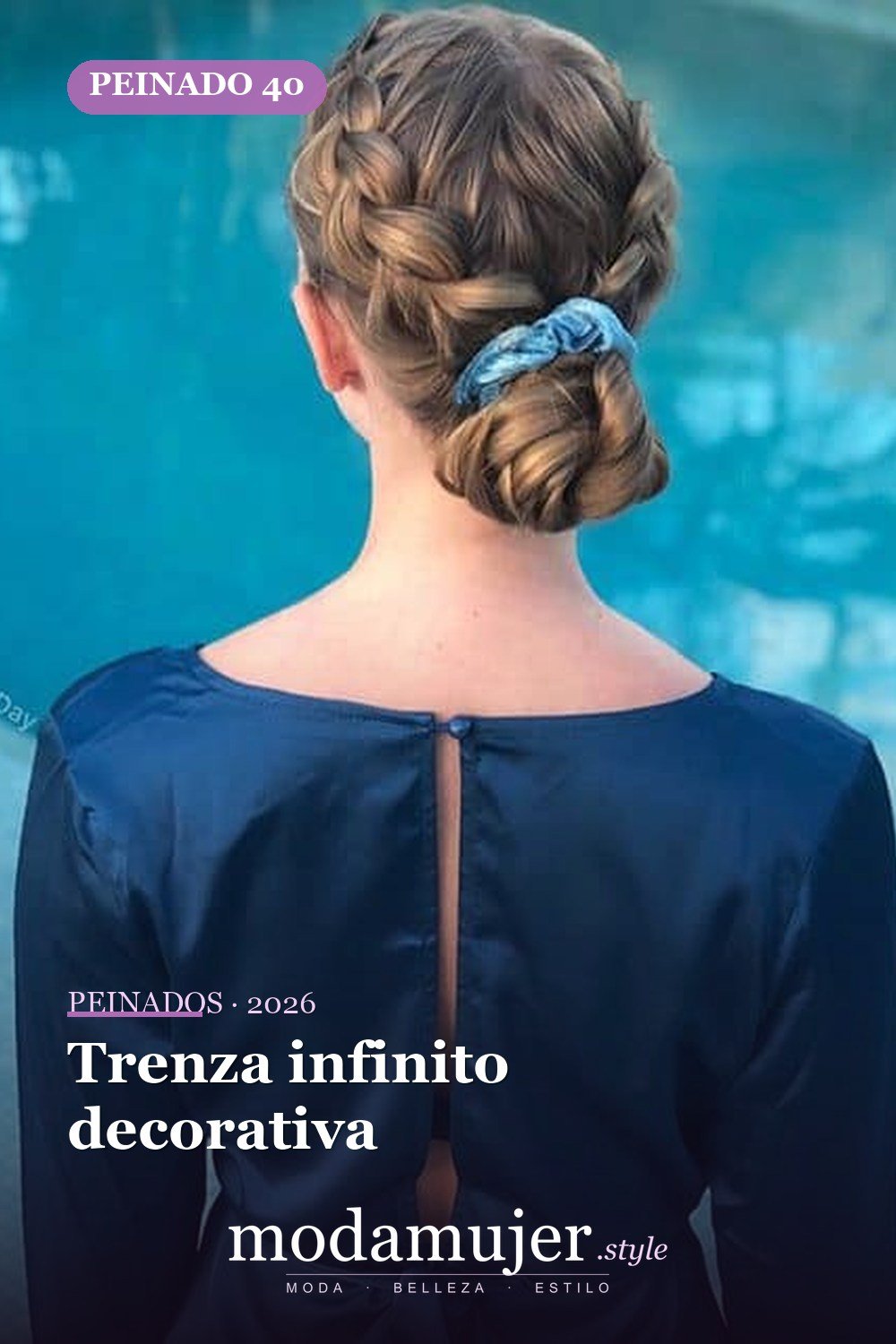 Trenza infinito decorativa — 45 mejores peinados para dirndl: trenzas y recogidos