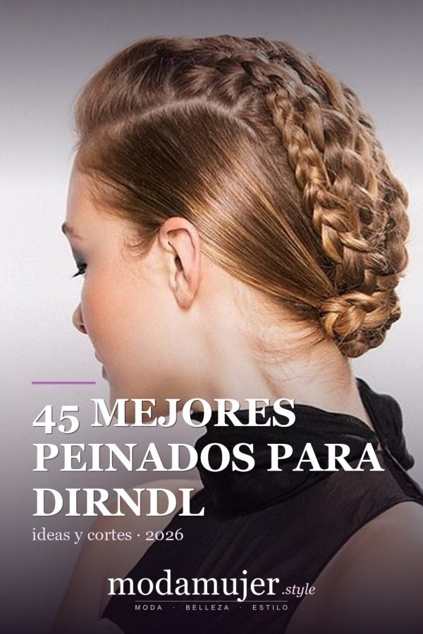 45 mejores peinados para dirndl: trenzas y recogidos