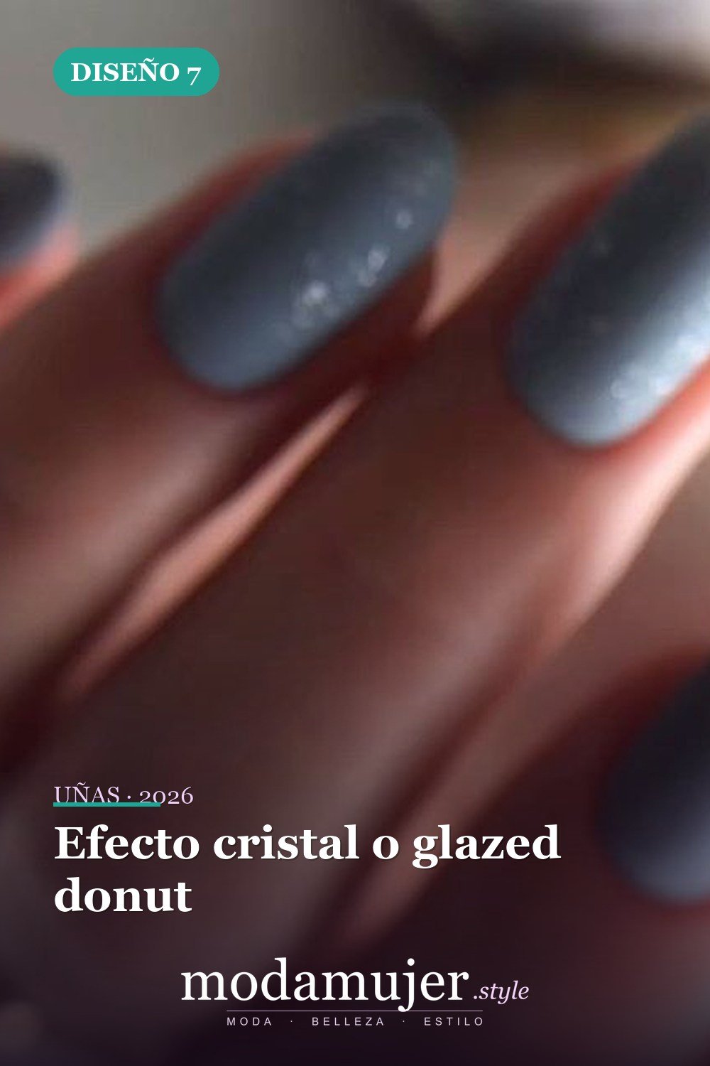 Efecto cristal o glazed donut — 46 ideas del mejor diseño de uñas simple y elegante