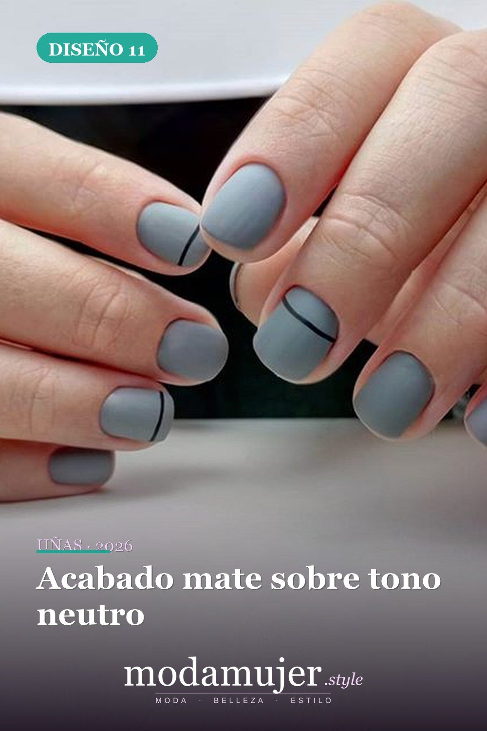 Acabado mate sobre tono neutro — 46 ideas del mejor diseño de uñas simple y elegante