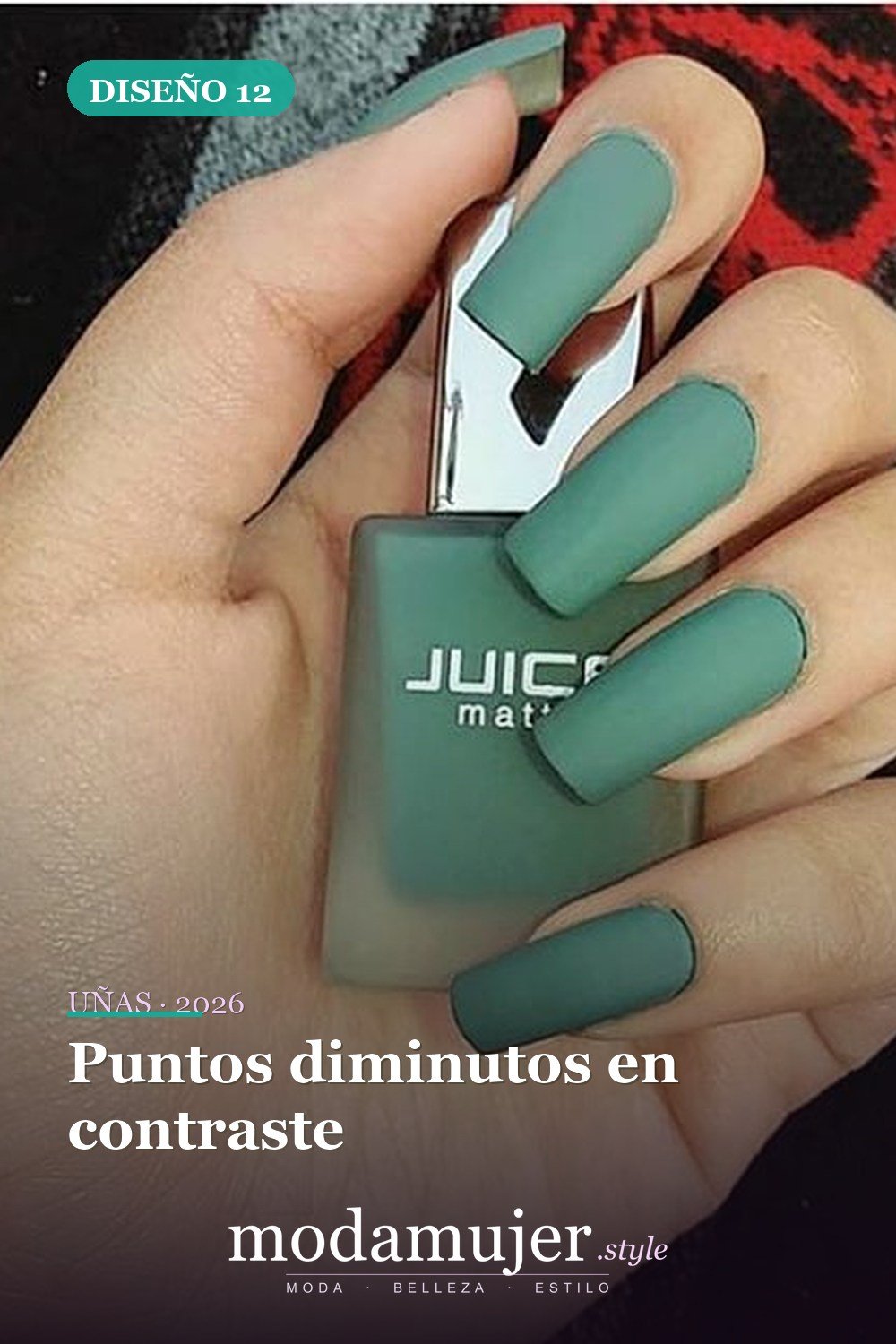 Puntos diminutos en contraste — 46 ideas del mejor diseño de uñas simple y elegante