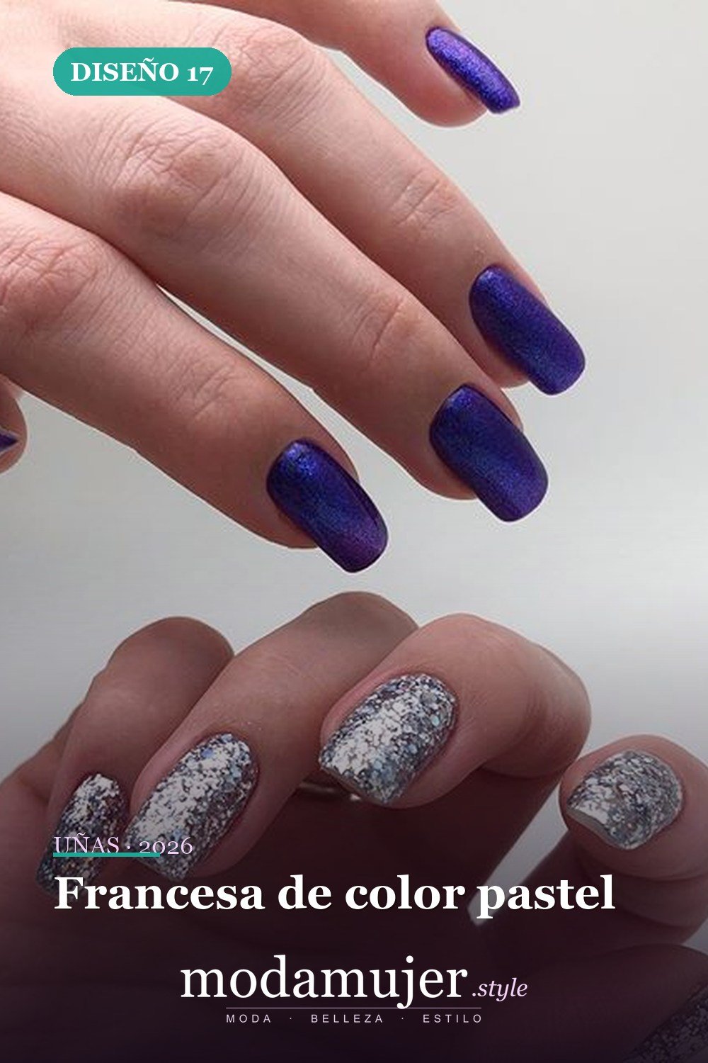 Francesa de color pastel — 46 ideas del mejor diseño de uñas simple y elegante