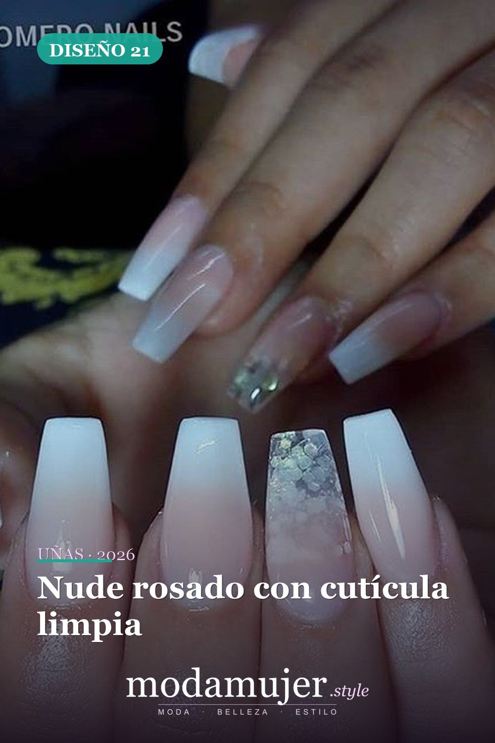 Nude rosado con cutícula limpia — 46 ideas del mejor diseño de uñas simple y elegante