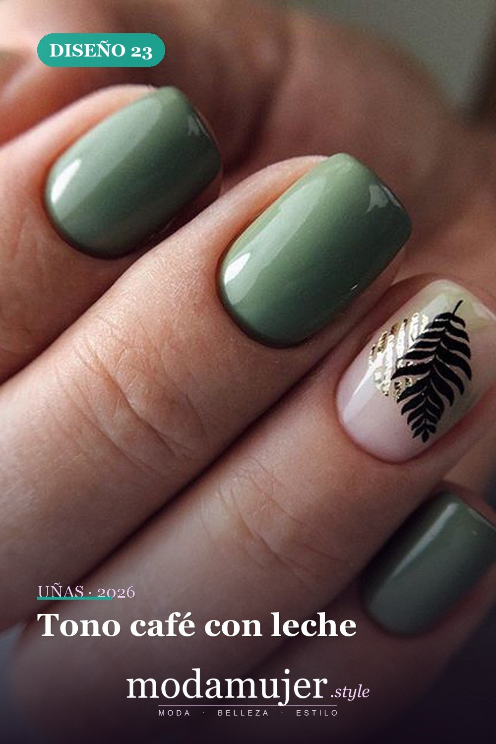 Tono café con leche — 46 ideas del mejor diseño de uñas simple y elegante