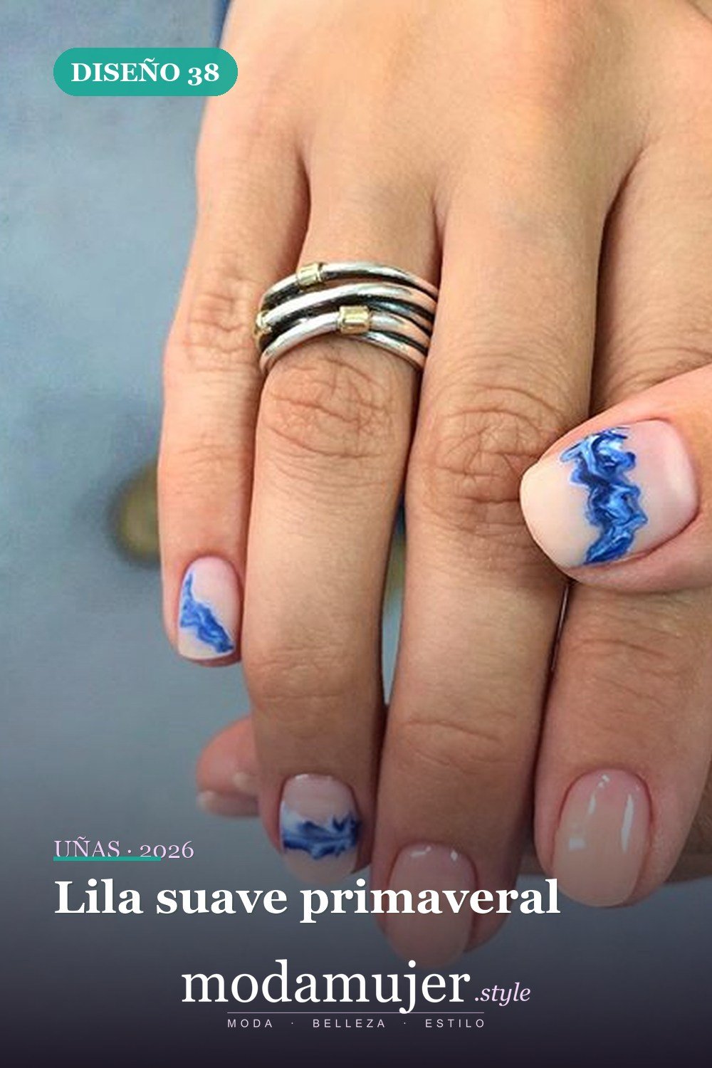 Lila suave primaveral — 46 ideas del mejor diseño de uñas simple y elegante