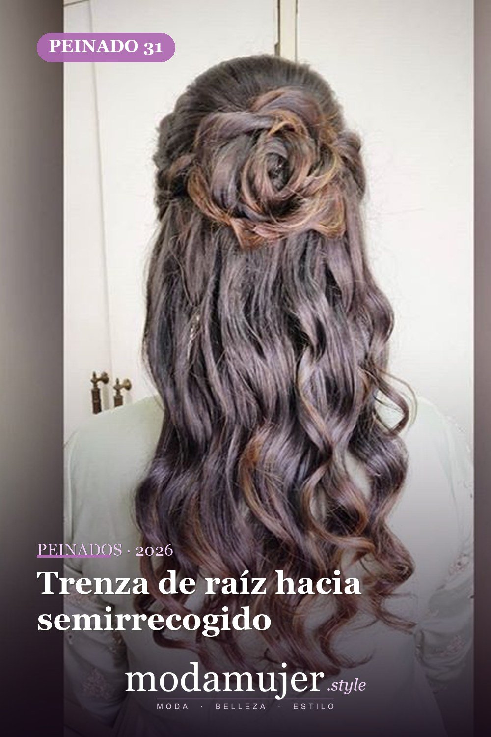 Trenza de raíz hacia semirrecogido — 46 peinados semirrecogidos sencillos para el día a día