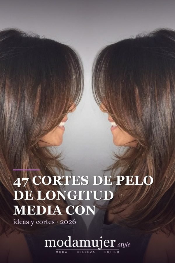 47 cortes de pelo de longitud media con flequillo