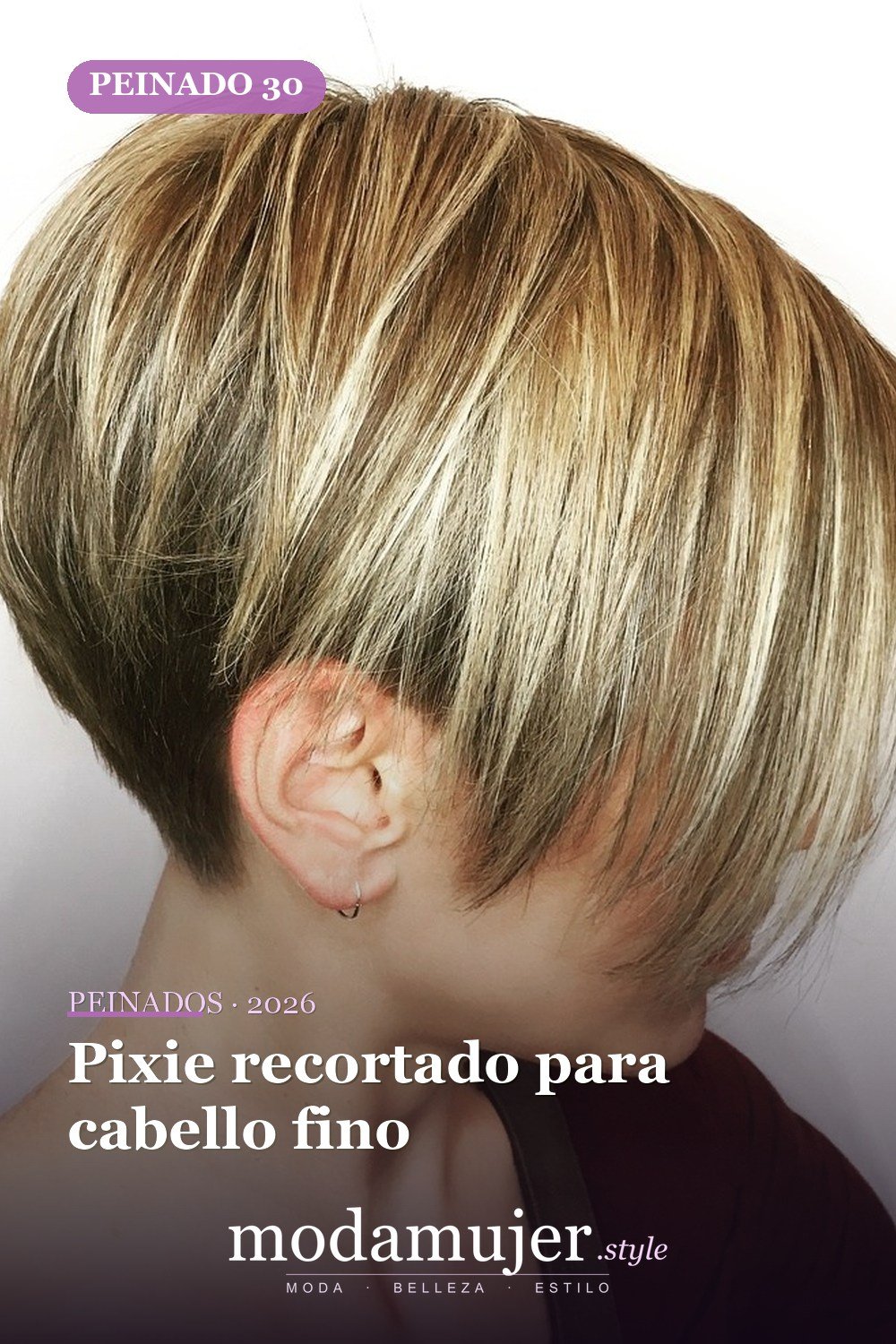 Pixie recortado para cabello fino — 49 cortes largos de pixie para destacar en 2026