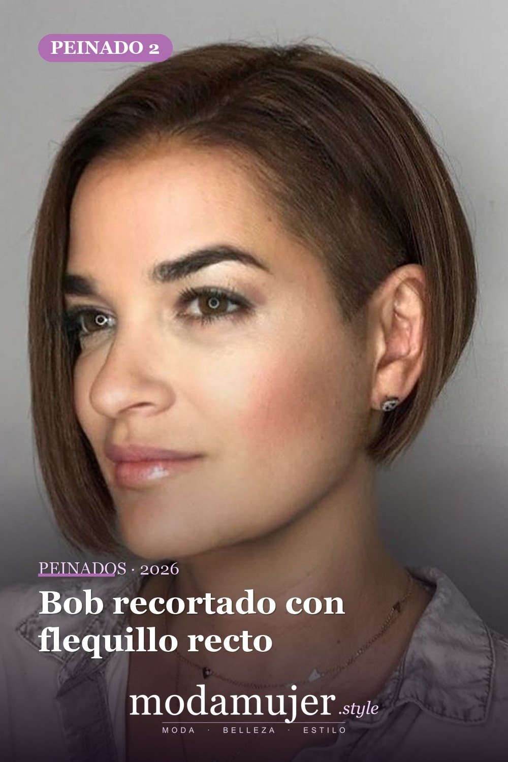 Bob recortado con flequillo recto — 50 Badass Undercut Bob Ideas a las que NO PUEDE decir que no