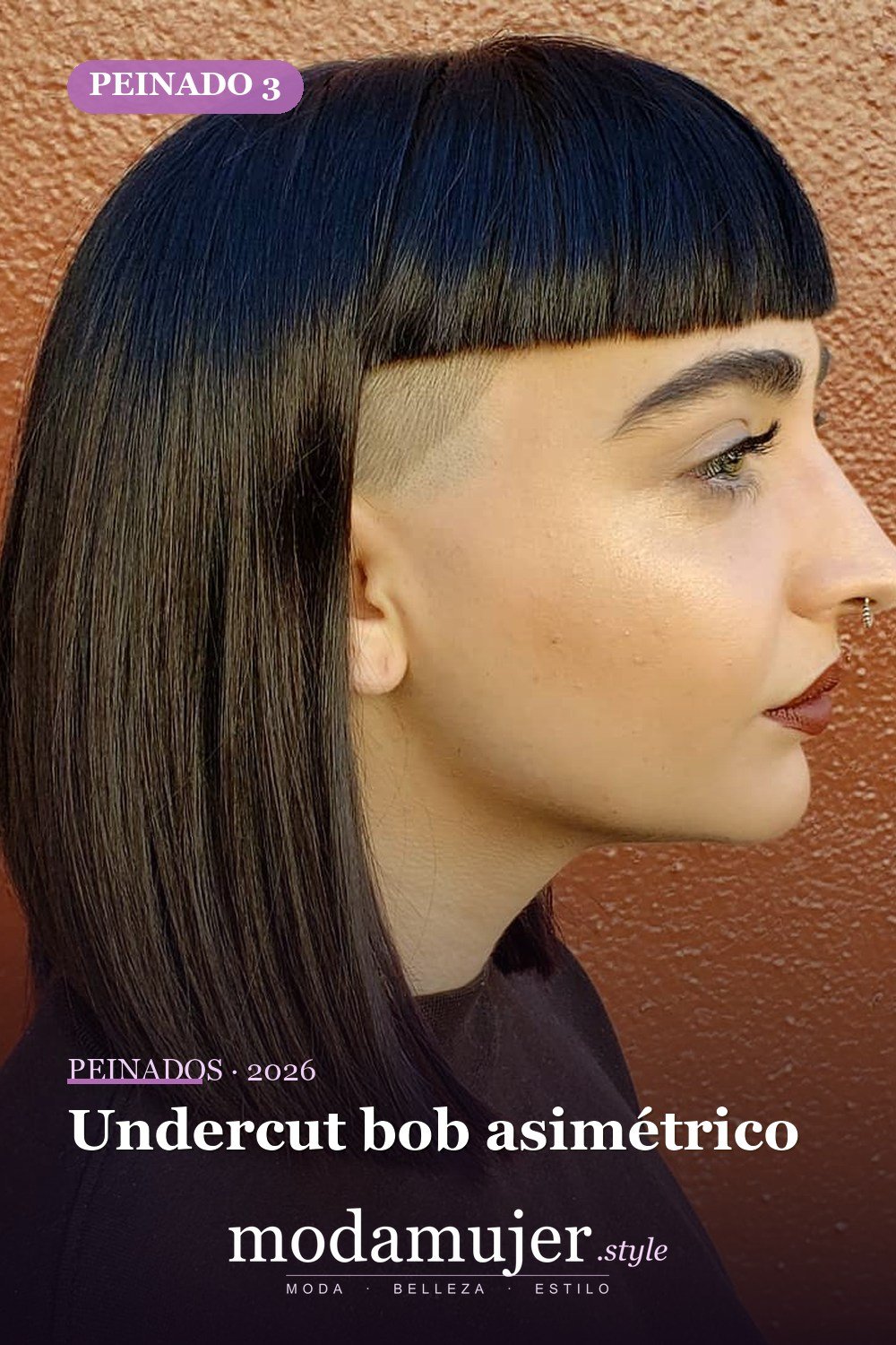 Undercut bob asimétrico — 50 Badass Undercut Bob Ideas a las que NO PUEDE decir que no