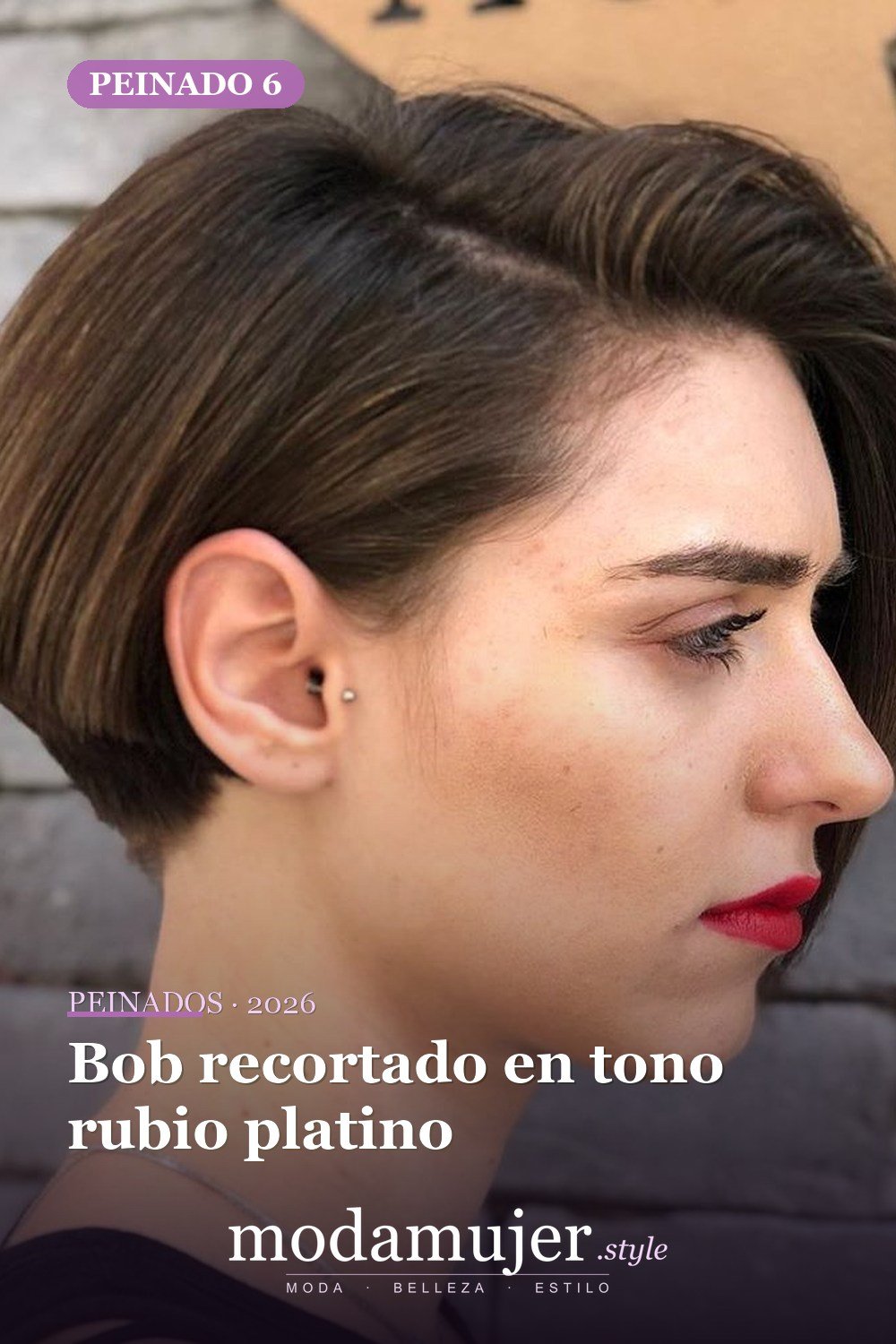 Bob recortado en tono rubio platino — 50 Badass Undercut Bob Ideas a las que NO PUEDE decir que no