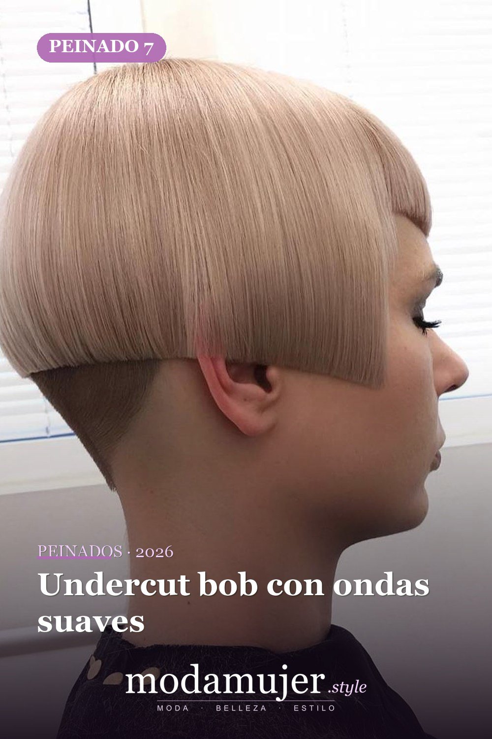 Undercut bob con ondas suaves — 50 Badass Undercut Bob Ideas a las que NO PUEDE decir que no