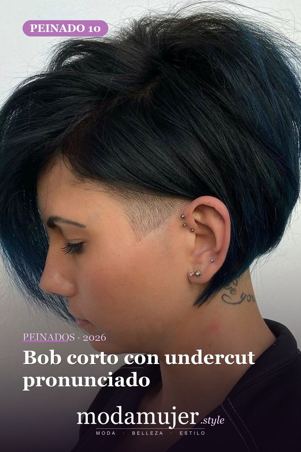 Bob corto con undercut pronunciado — 50 Badass Undercut Bob Ideas a las que NO PUEDE decir que no