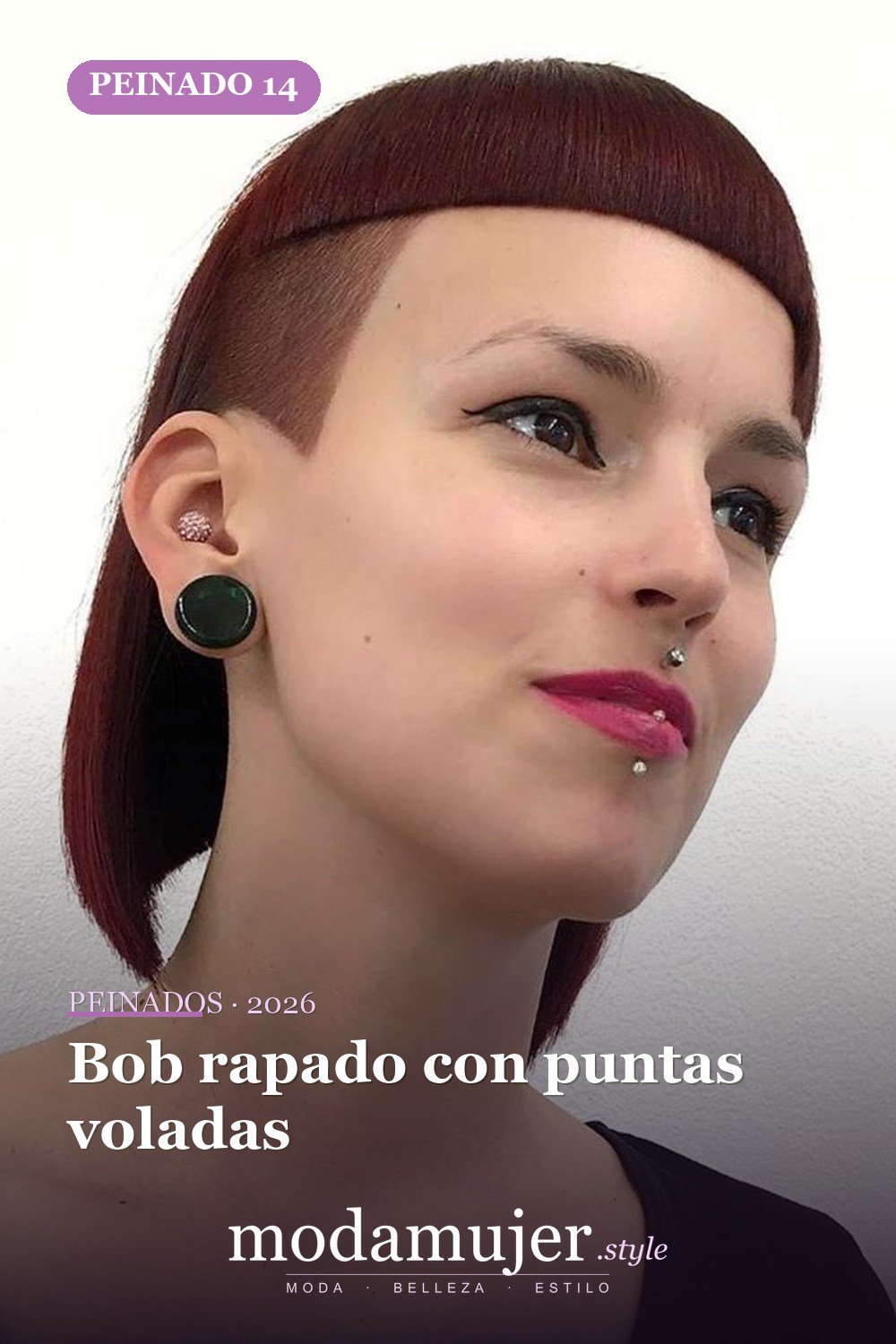 Bob rapado con puntas voladas — 50 Badass Undercut Bob Ideas a las que NO PUEDE decir que no
