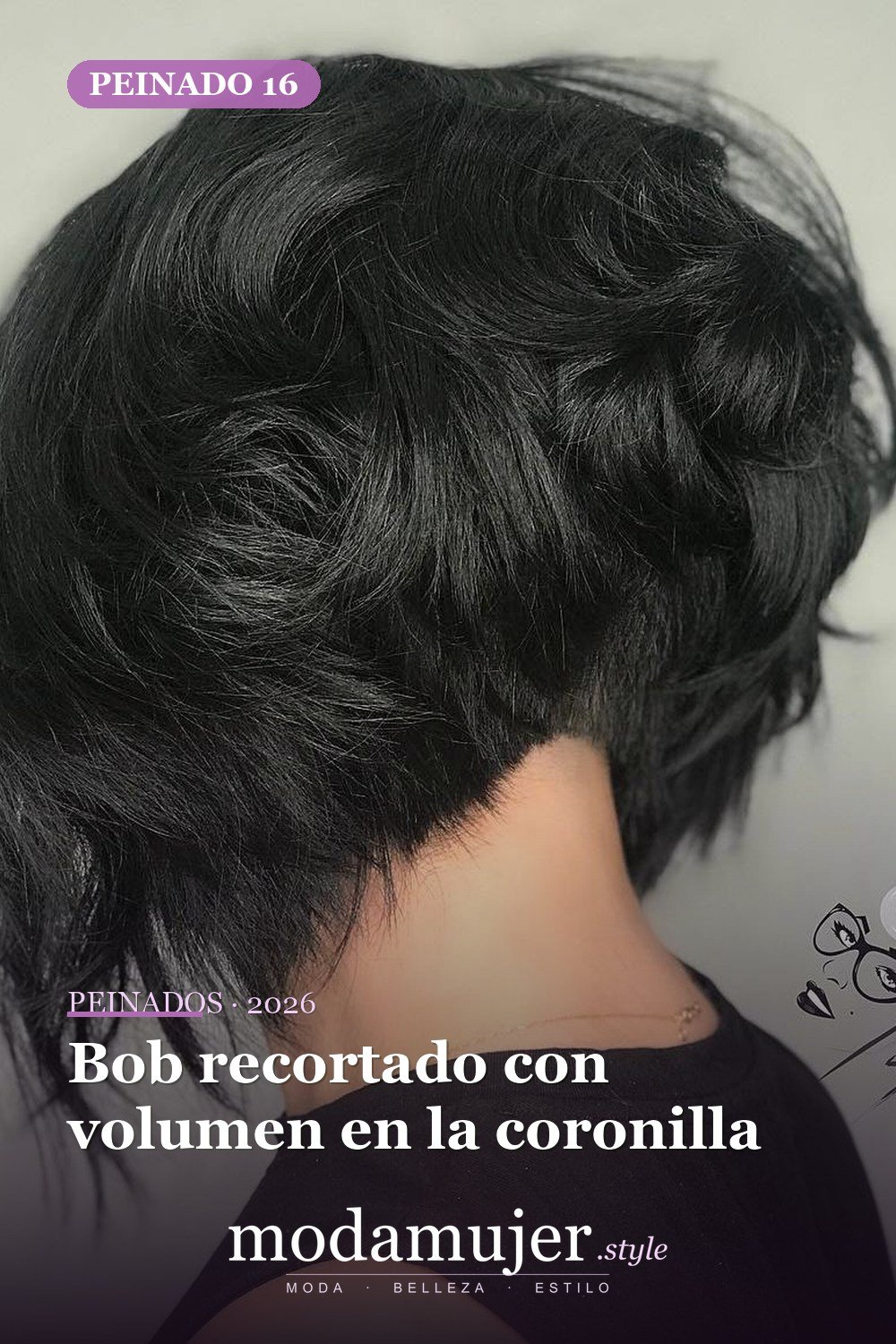 Bob recortado con volumen en la coronilla — 50 Badass Undercut Bob Ideas a las que NO PUEDE decir que no