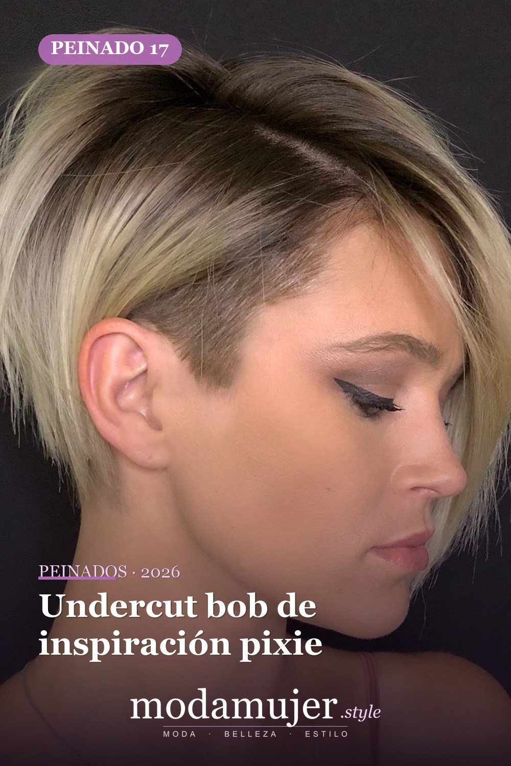 Undercut bob de inspiración pixie — 50 Badass Undercut Bob Ideas a las que NO PUEDE decir que no