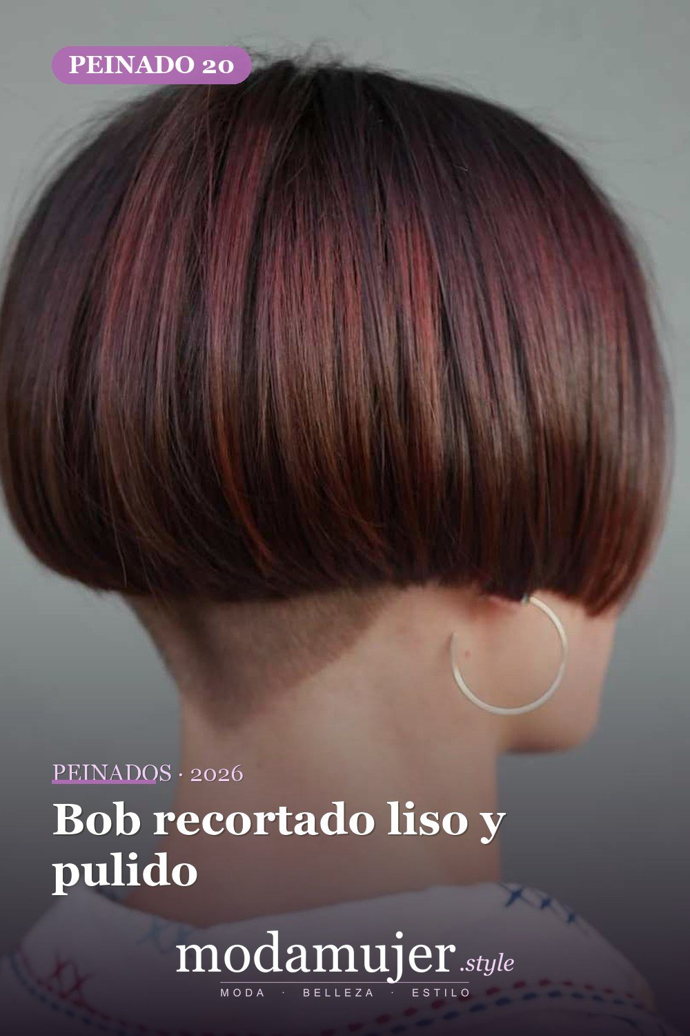 Bob recortado liso y pulido — 50 Badass Undercut Bob Ideas a las que NO PUEDE decir que no