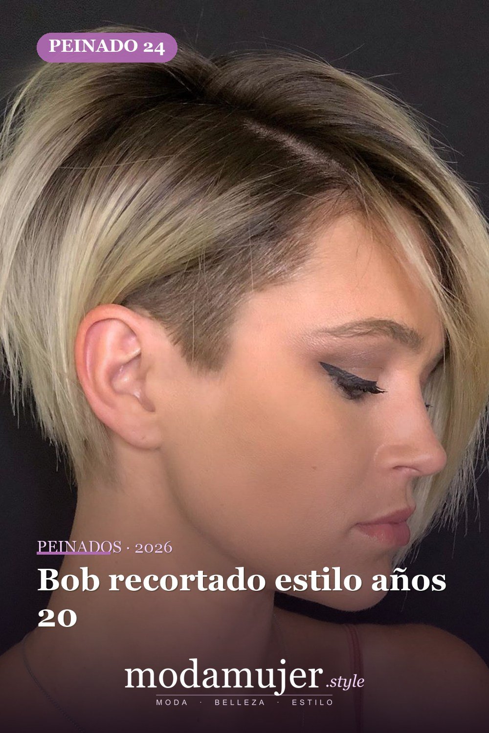 Bob recortado estilo años 20 — 50 Badass Undercut Bob Ideas a las que NO PUEDE decir que no