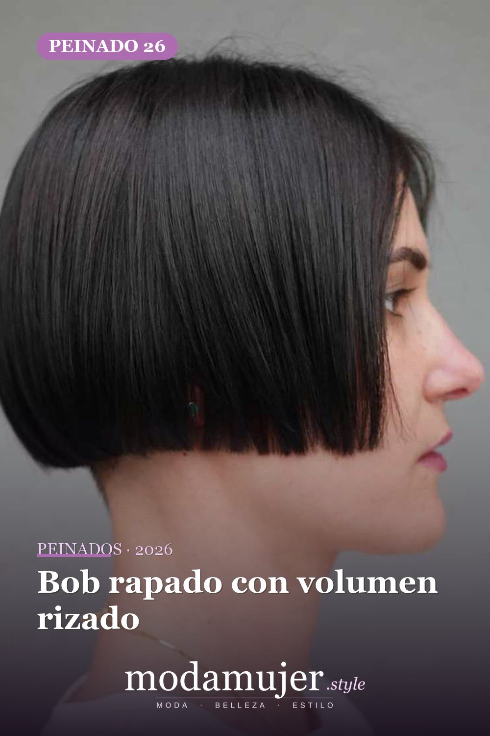 Bob rapado con volumen rizado — 50 Badass Undercut Bob Ideas a las que NO PUEDE decir que no