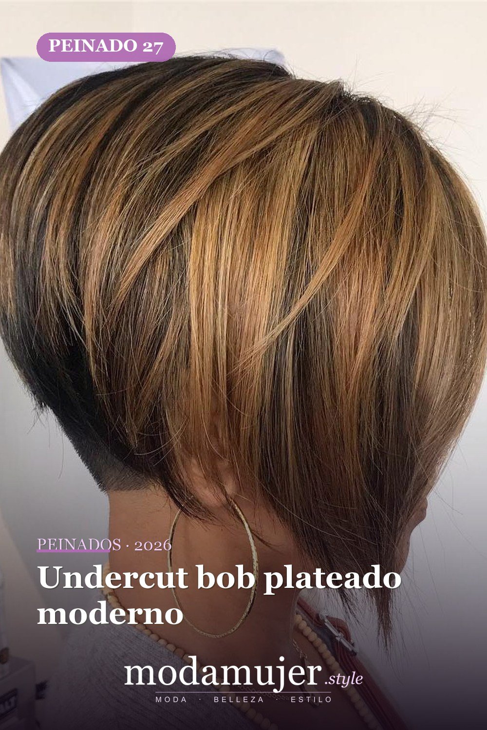 Undercut bob plateado moderno — 50 Badass Undercut Bob Ideas a las que NO PUEDE decir que no