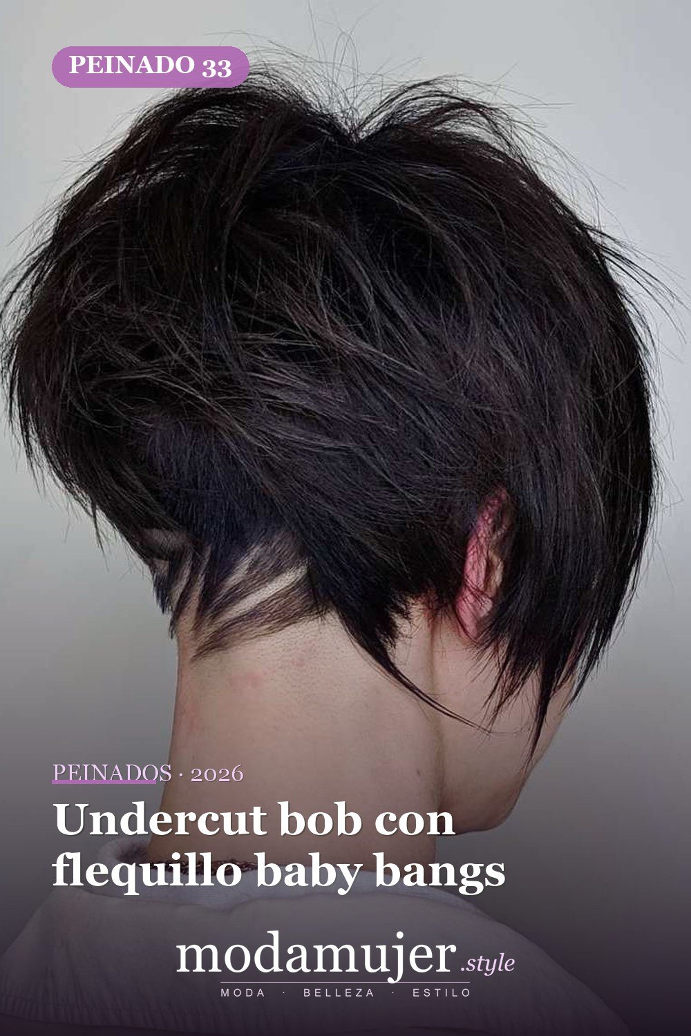Undercut bob con flequillo baby bangs — 50 Badass Undercut Bob Ideas a las que NO PUEDE decir que no