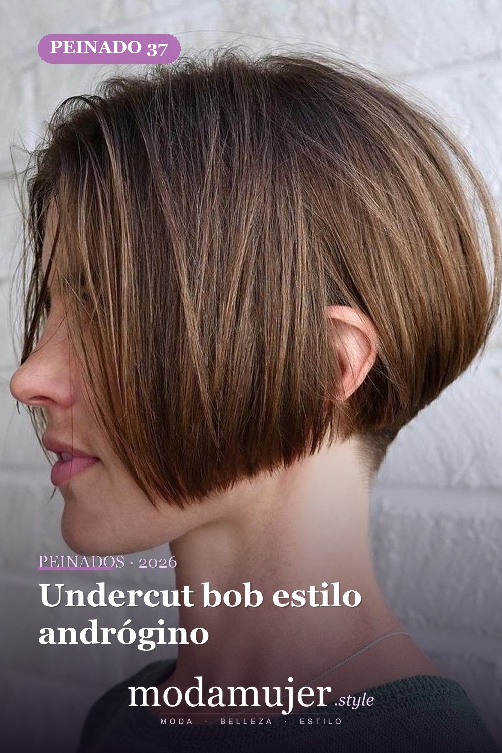 Undercut bob estilo andrógino — 50 Badass Undercut Bob Ideas a las que NO PUEDE decir que no