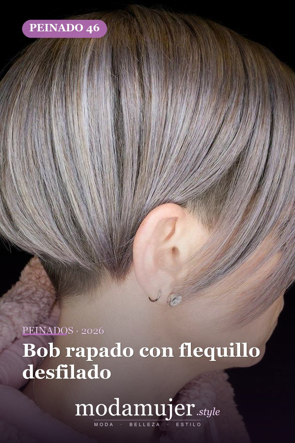 Bob rapado con flequillo desfilado — 50 Badass Undercut Bob Ideas a las que NO PUEDE decir que no
