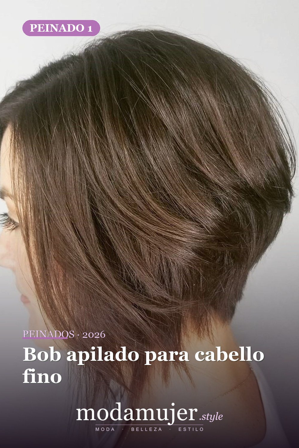 Bob apilado para cabello fino — 50 bobs apilados y cortes de pelo escalonados que querrás probar