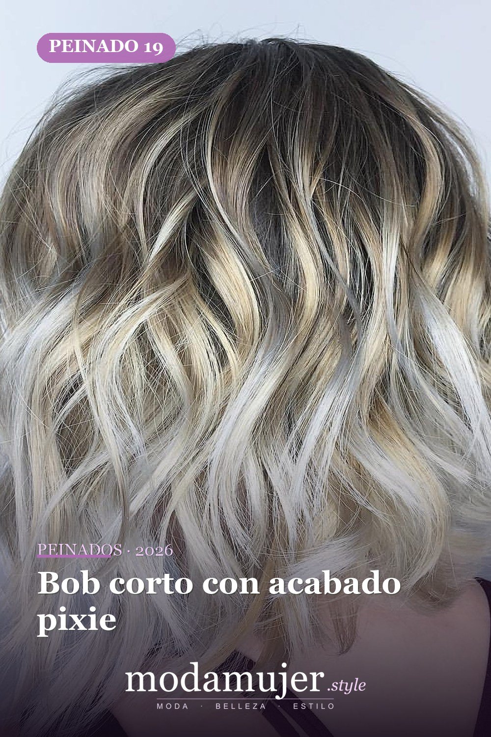 Bob corto con acabado pixie — 50 bobs desordenados más bonitos y modernos que vale la pena probar en 2026