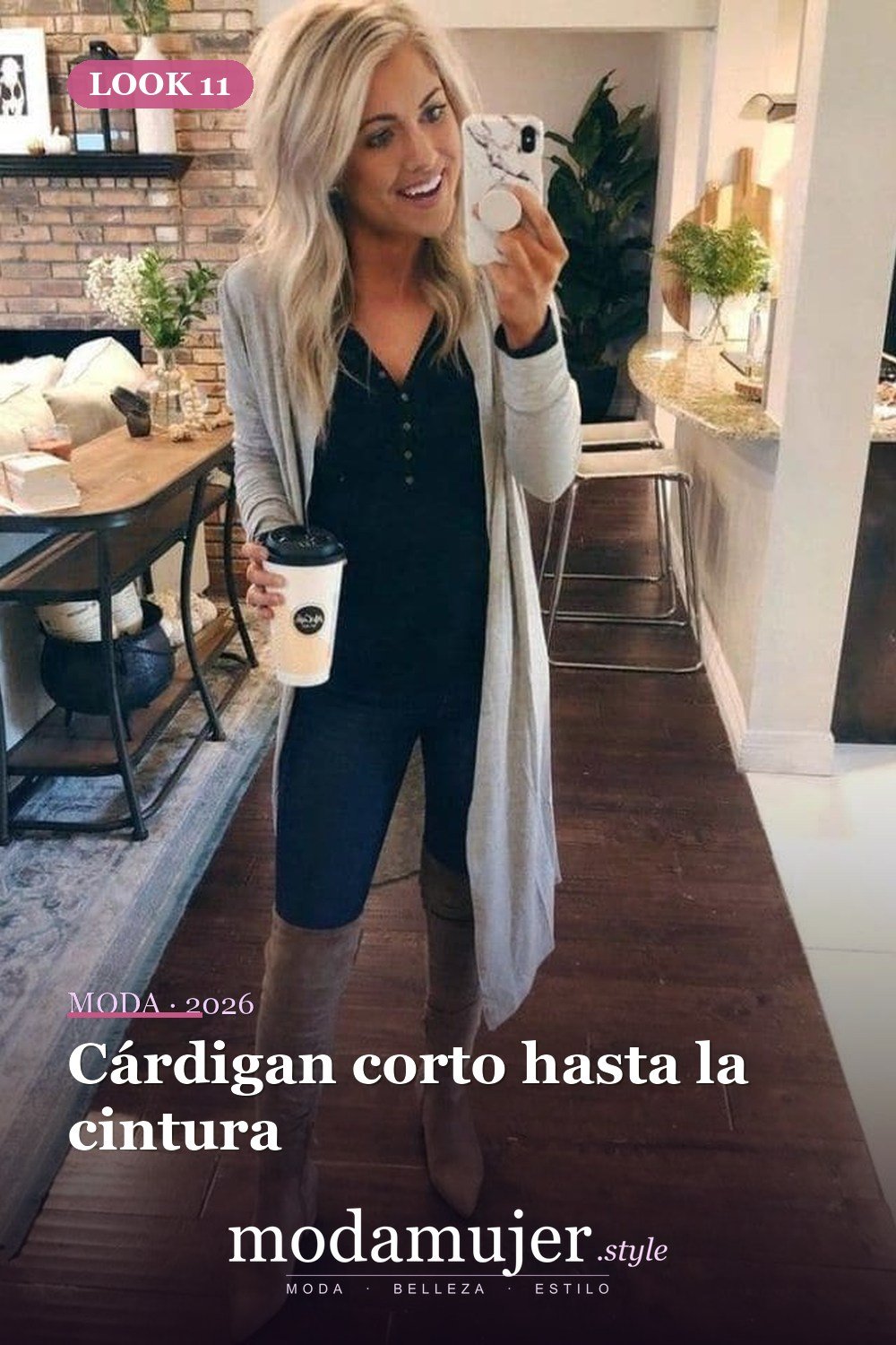 Cárdigan corto hasta la cintura — 50 conjuntos de cárdigan con clase para la primavera