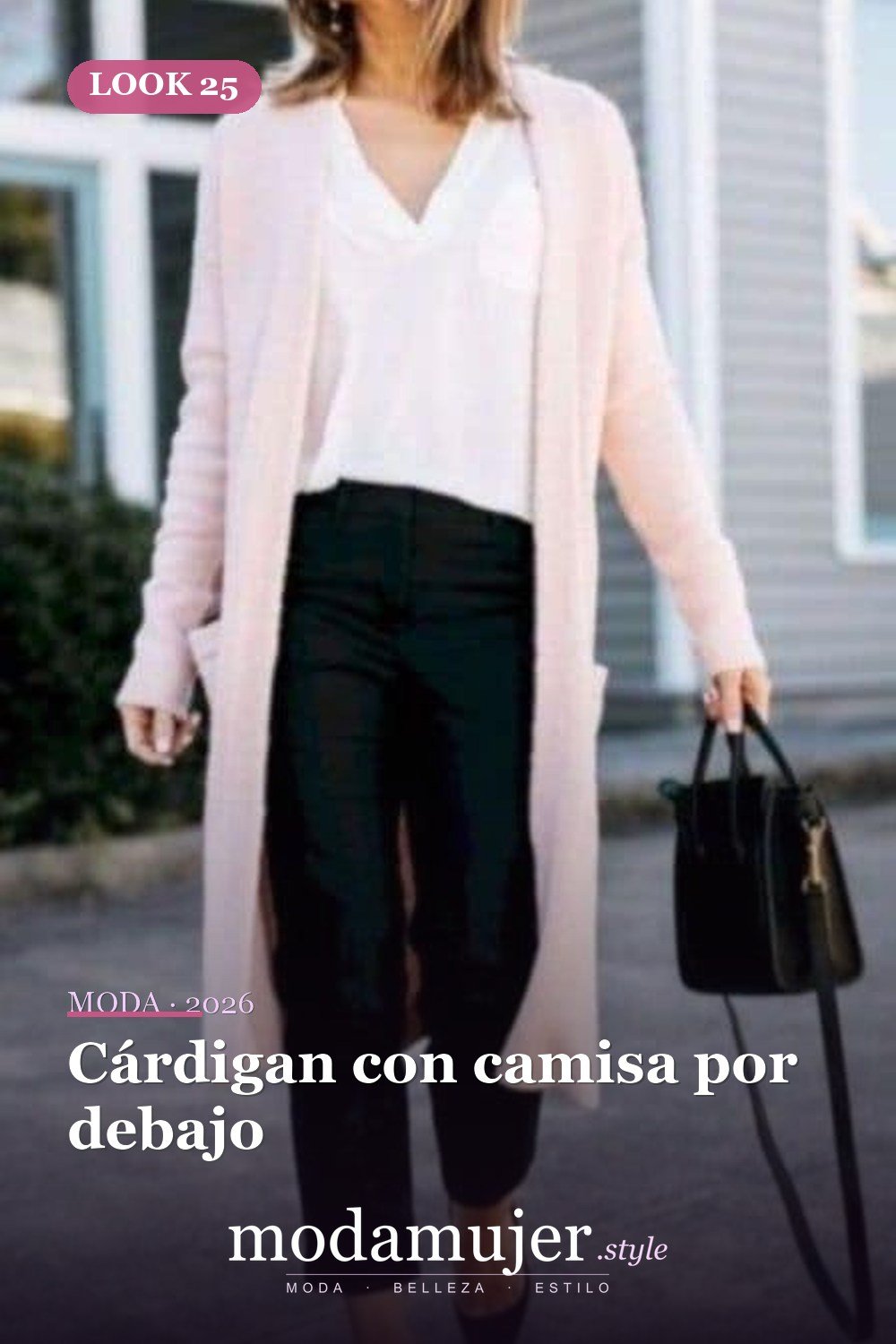 Cárdigan con camisa por debajo — 50 conjuntos de cárdigan con clase para la primavera